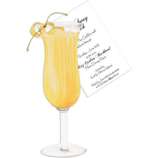 Mimosa Die-cut Invitations